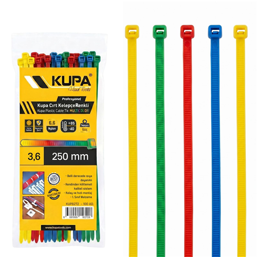 KUPA CIRT KELEPÇE RENKLİ 3.6*250 MM